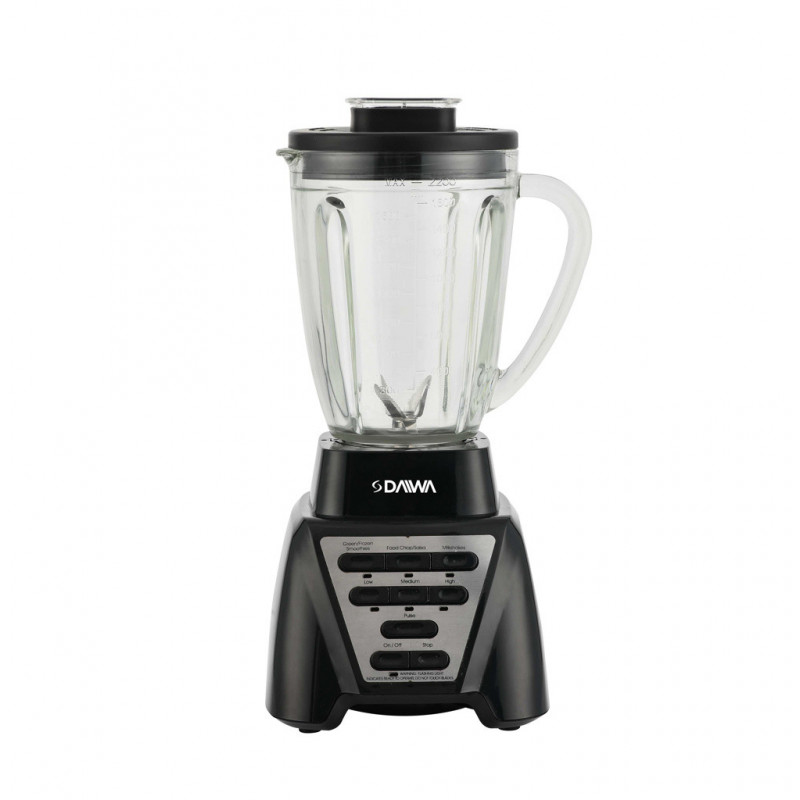 LICUADORA DAIWA DWBL10001BCK 3 VEL 1000W 2.2L VIDRIO NEGRO