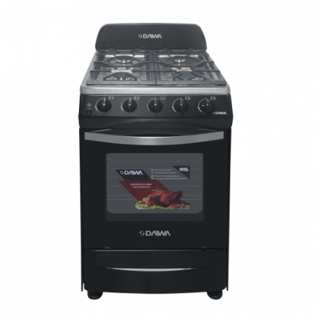 ESTUFA HORNO DAIWA DWGRS23CI20BK 20" GAS NEGRO 4Q