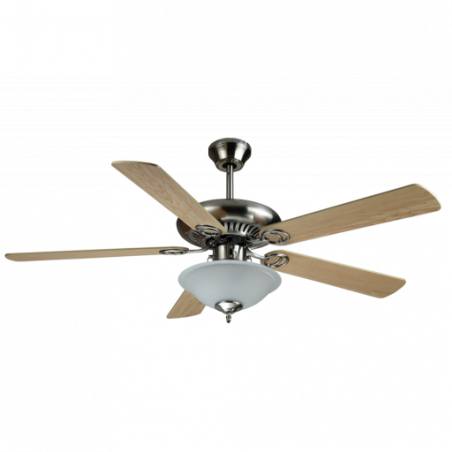 ABANICO DAIWA DWCFDEC2108BN VESTA 52" BRUSHED NICKEL LAMPARA