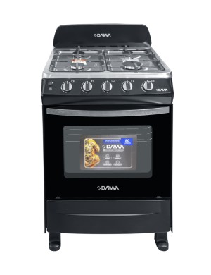 ESTUFA HORNO DAIWA DWGRS23CI24BK 24" GAS NEGRO 4Q
